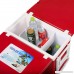 Red Multi Function Rolling Cooler With Table And 2 Chairs Picnic Camping Outdoor - B01M0DTKFL