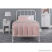 DHP Jenny Lind Metal Bed Frame in White with Elegant Scroll Headboard and Footboard Twin size - B01KWSWX36
