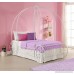 DHP Metal Carriage Bed Fairy Tale Bed Frame Shabby-Chic Style Twin White - B00H1O1F9S