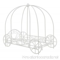 DHP Metal Carriage Bed Fairy Tale Bed Frame Shabby-Chic Style Twin White - B00H1O1F9S