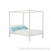DHP Modern Metal Canopy Bed  Full  White - B01HID48FO