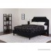 Flash Furniture Brighton Tufted Upholstered Queen Size Platform Bed in Black Fabric - B07BVNHH1M