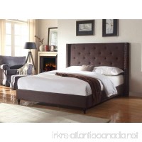 Home Life Premiere Classics Cloth Brown Linen 51" Tall Headboard Platform Bed with Slats Full - Complete Bed 5 Year Warranty Included 007 - B01G9B2NQ2