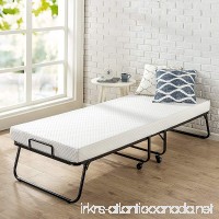 Zinus Roll Away Folding Guest Bed Frame with 4 Inch Comfort Foam Mattress  Narrow Twin/30" x 75" - B075FFKDXV