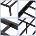 Buff Home Metal Platform Bed Frame Mattress Foundation Heavy Duty Steel Slat Support NON-SLIP Box Spring Replacement Queen Black - B07BZHX918