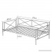 Daybed Metal Daybed Frame Twin With Steel Slats Bed frame Box Spring Replacement - B07B27DH3S