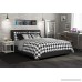 DHP Maddie Upholstered Bed Wood Slats Black Faux Leather Queen - B01BHU5UUQ