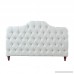Divano Roma Furniture Classic Deluxe Tufted Ivory Fabric Headboard (Queen) - B01MQDVZR0