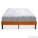 Ecos Living 14 Inch wood platform Bed/Steel Slat Non-slip support/Orange (Full) - B076612TF3