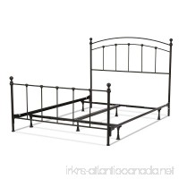 Fashion Bed Group Sanford Bed with Metal Panels and Round Finial Posts Matte Black Finish Full - B002HWRCJ6