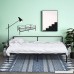 GreenForest Daybed Frame Twin Steel Slats Platform Strong Support Box Spring Mattress Replacement Metal Day Bed Frame Foundation With Headboard For Living Guest Room Black - B074W73K35
