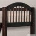 Harper&Bright Designs Twin-Over-Twin Solid Wood Bunk Bed (Espresso) - B07DVX2KXF