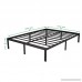 HOMUS 14 Inch Steel Platform Bed Frame 5000H Easy Assembly Heavy Duty Bed Base Black Queen - B07CNHBGCY