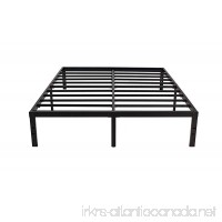 HOMUS 14 Inch Steel Platform Bed Frame  5000H Easy Assembly Heavy Duty Bed Base  Black Queen - B07CNHBGCY