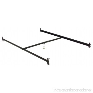 Leggett & Platt Consumer Products Group 81-Inch 81-1H Black Bed Frame Side Rails with Hook-On Brackets and Adjustable Center Support for Headboards and Footboards Full XL/Queen - B000VOQQPI