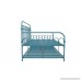 Novogratz Bright Pop Twin Metal Daybed and Trundle Stylish & Multifunctional Built-in Casters Blue Turqouise - B07714BV7L