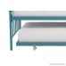 Novogratz Bright Pop Twin Metal Daybed and Trundle Stylish & Multifunctional Built-in Casters Blue Turqouise - B07714BV7L