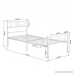 SimLife Twin Size Metal Bed Frame with Headboard and Footboard Mattress Foundation Platform Bed for Kids No Box Spring Needed White - B077QGZYJ9