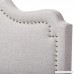 Baxton Studio Noelle Modern and Contemporary Greyish Beige Fabric King Size Headboard King Greyish Beige - B01N36722S