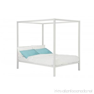 DHP Modern Metal Canopy Bed Full White - B01HID48FO
