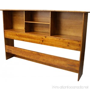 Epic Furnishings Stockholm Bamboo Solid Bookcase Headboard King-size Medium Oak - B00MXXTN28