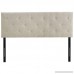 Modway MOD-5372-BEI Terisa Upholstered Fabric Tufted Size Headboard King Beige - B079HYHZKY