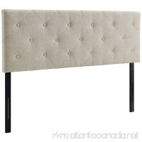Modway MOD-5372-BEI Terisa Upholstered Fabric Tufted Size Headboard  King  Beige - B079HYHZKY