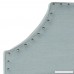 Safavieh Denham Sky Blue Linen Blend Upholstered Headboard - Silver Nailhead (King) - B00OPY8V1C