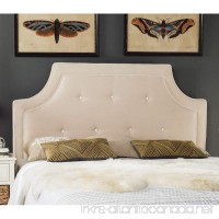 Safavieh Mercer Collection Tallulah Oyester & White Arched Tufted Headboard  Full - B01MQGWCZM
