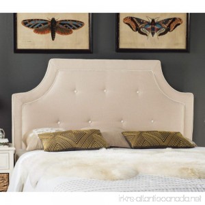 Safavieh Mercer Collection Tallulah Oyester & White Arched Tufted Headboard Full - B01MQGWCZM