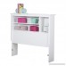 South Shore Furniture 39 Fusion Bookcase Headboard Twin Pure White - B00Y1QKG0I