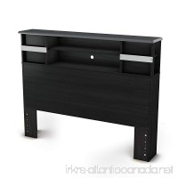 South Shore Furniture 54'' Lazer Bookcase Headboard  Full  Black Onyx - B00H0KP922