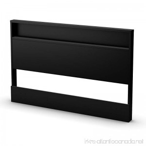 South Shore Holland Headboard with Shelf Full/Queen 54/60-Inch Pure Black - B008PQKD2Q