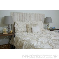 Whitewash Weathered Look - King Hanger Headboard with Vertical Boards. Mounts on Wall. - B07911MQ99