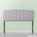 Zinus Upholstered Channel Stitched Headboard in Light Grey Queen - B079C6Y4MJ