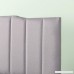 Zinus Upholstered Channel Stitched Headboard in Light Grey Queen - B079C6Y4MJ