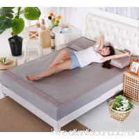 BEIRU High-end Ice Rattan Double Sided Thick Mat 1.8m Bed Folding Right Angle Thick Mat Air Conditioning Seat 1.5 Meters ZXCV (Color : Gray  Size : 180198CM) - B07FD3C33D