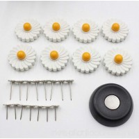 Gogolan Home Use Flower Quilt Fixing Clip Home Décor 8 Pcs (With decoding lock) - B07DWZBJBC
