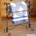 Portable Quilt Display Stand Free-Standing Contemporary Rustic Wrought Iron Scroll Quilt Rack & E-Book - B07DP1T9S2