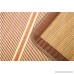Summer Wood Grain Mat Double-sided Solid Color Carbonized Polished Bamboo Mat Mat Ice Silk Mat ZXCV (Color : Coffee color Size : 1.82m) - B07FD5WSVW